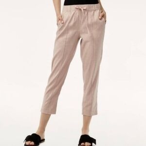 Babaton Linen High Rise Cropped Errol Pants